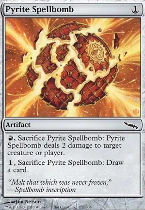 Bombe à sortilèges de pyrite