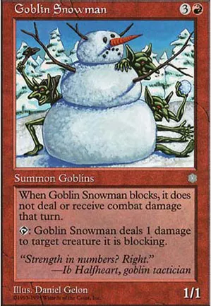 Bonhomme de neige gobelin