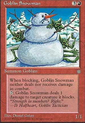 Bonhomme de neige gobelin