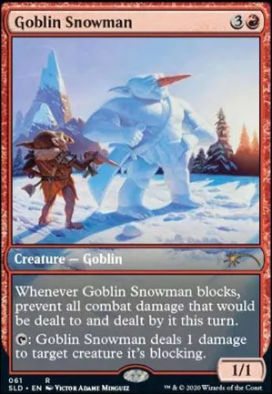 Bonhomme de neige gobelin