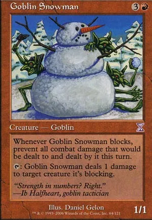 Bonhomme de neige gobelin