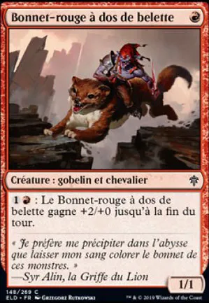 Bonnet-rouge à dos de belette