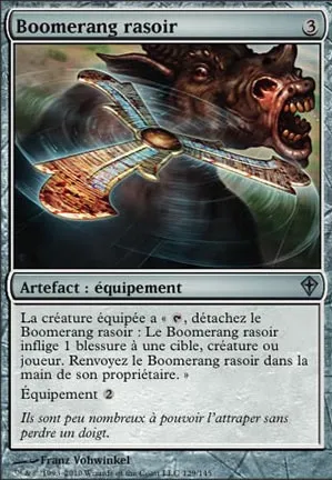 Boomerang rasoir