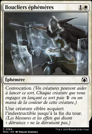 Boucliers éphémères