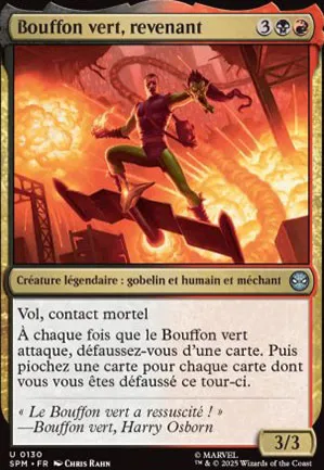 Bouffon vert, revenant