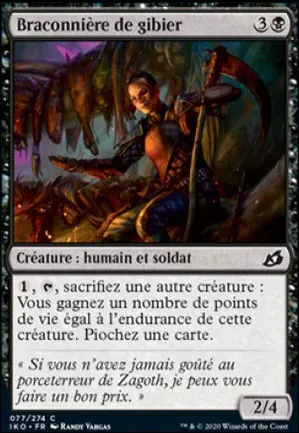 Braconnière de gibier