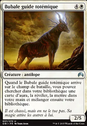 Bubale guide totémique