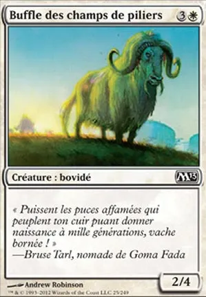 Buffle des champs de piliers
