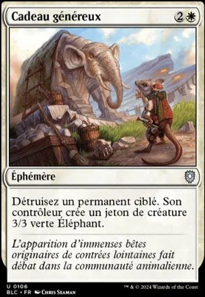 Cadeau généreux