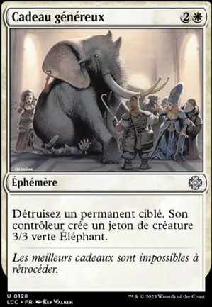 Cadeau généreux