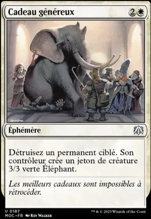 Cadeau généreux