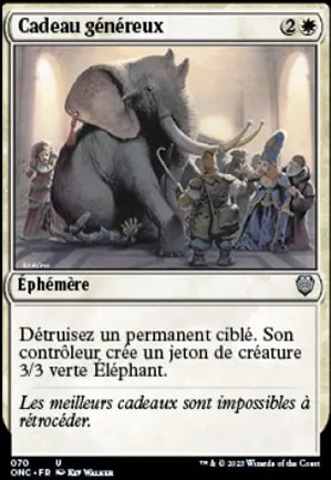 Cadeau généreux