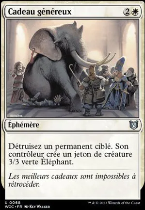 Cadeau généreux