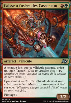 Caisse à fusées des Casse-cou