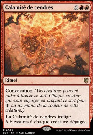 Calamité de cendres