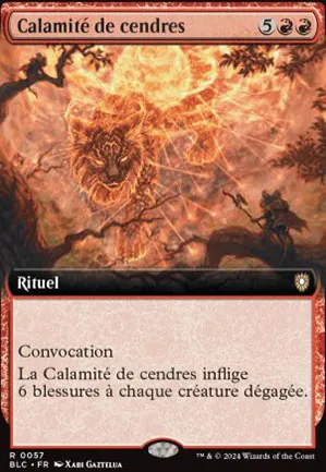 Calamité de cendres