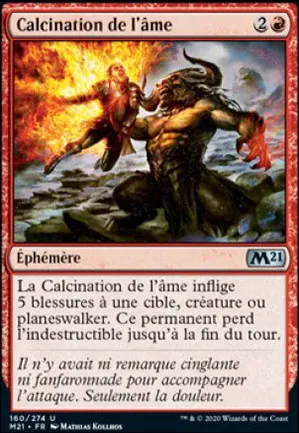 Calcination de l'âme