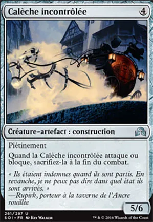 Calèche incontrôlée