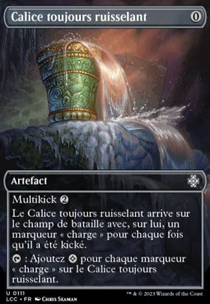 Calice toujours ruisselant