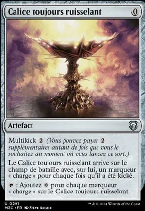 Calice toujours ruisselant