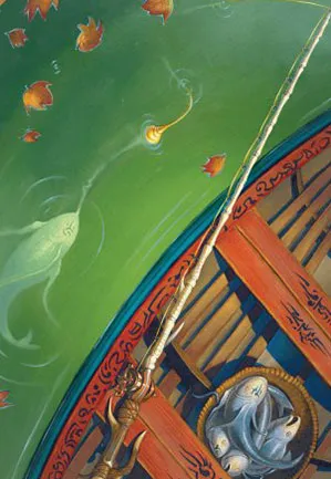 Canne à pêche - Illustration