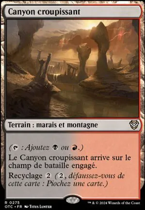 Canyon croupissant