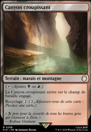 Canyon croupissant