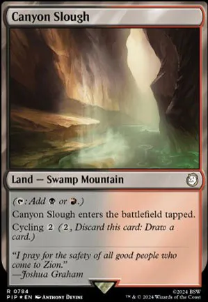 Canyon croupissant