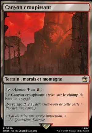 Canyon croupissant