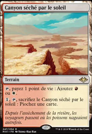 Canyon séché par le soleil