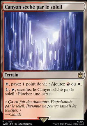 Canyon séché par le soleil