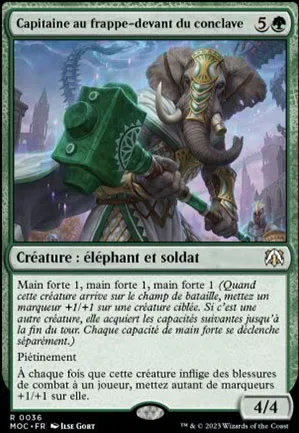 Capitaine au frappe-devant du conclave