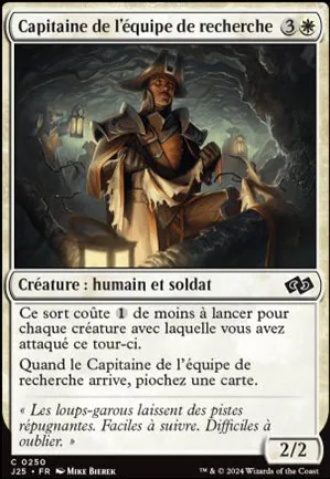 Capitaine de l'équipe de recherche