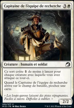 Capitaine de l'équipe de recherche