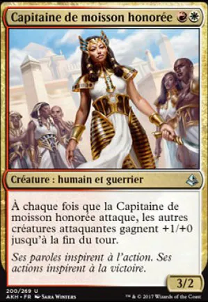 Capitaine de moisson honorée