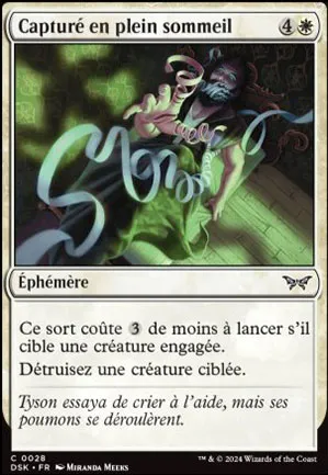 Capturé en plein sommeil
