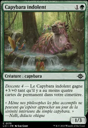 Capybara indolent