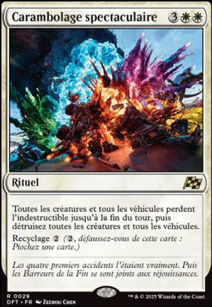 Carambolage spectaculaire