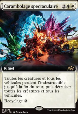 Carambolage spectaculaire