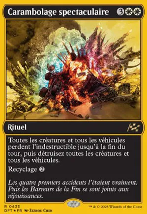 Carambolage spectaculaire