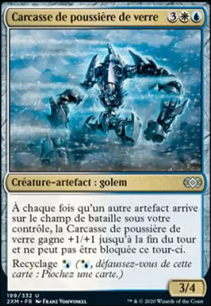 Carcasse de poussière de verre