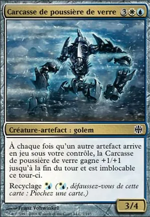 Carcasse de poussière de verre
