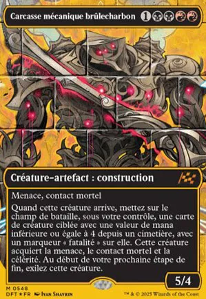 Carcasse mécanique brûlecharbon