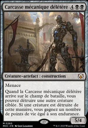 Carcasse mécanique délétère