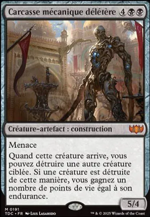 Carcasse mécanique délétère