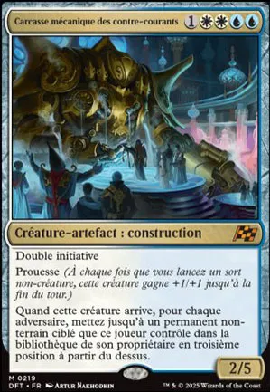 Carcasse mécanique des contre-courants