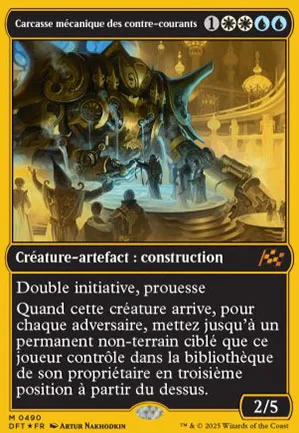 Carcasse mécanique des contre-courants