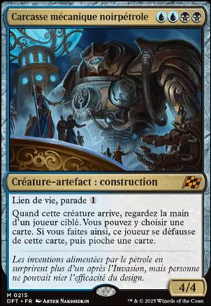 Carcasse mécanique noirpétrole