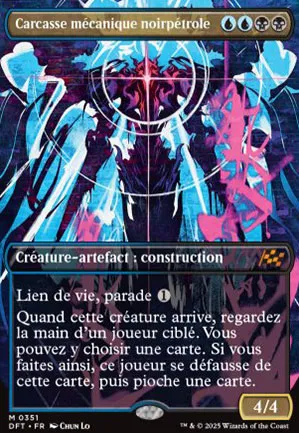 Carcasse mécanique noirpétrole