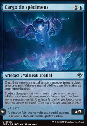 Cargo de spécimens